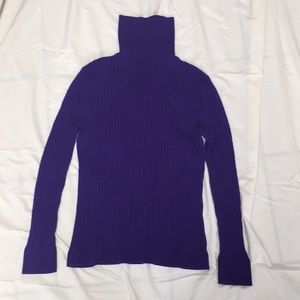Talbots purple turtleneck sweater